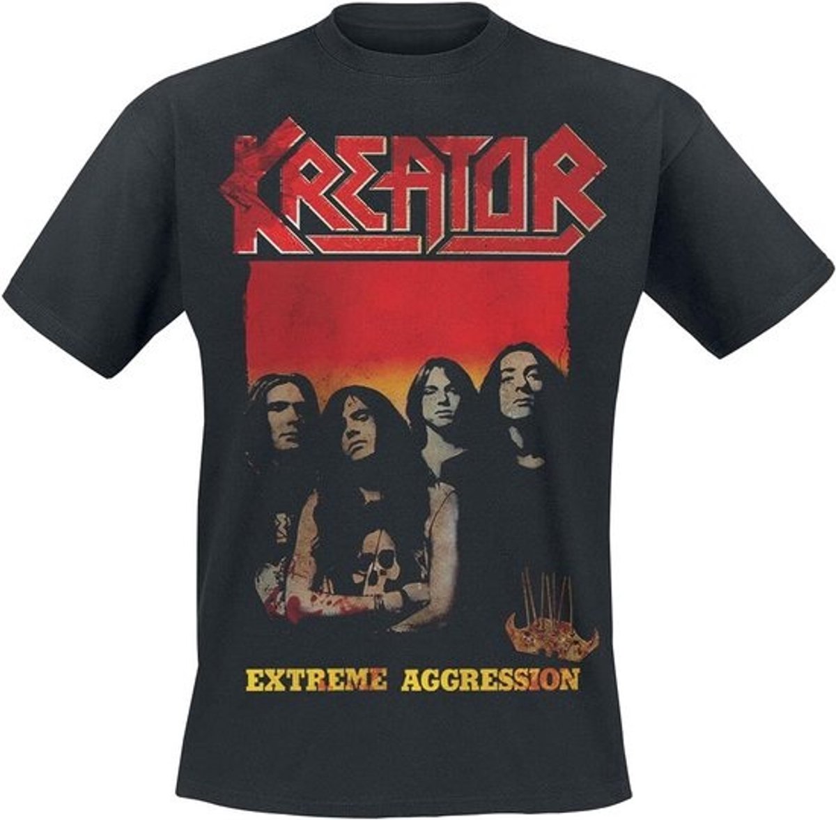 Extreem Agressief Band T-shirt Zwart