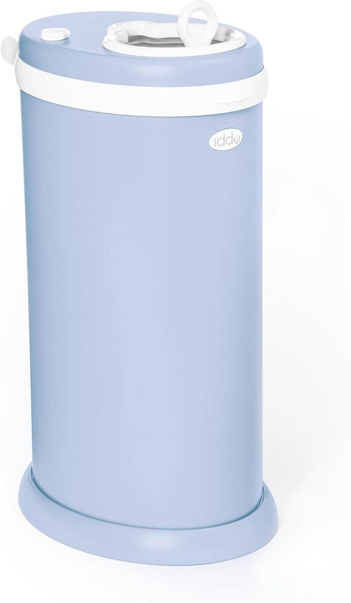 Luieremmer Staal - Afvalbak Baby - Luier Afval - Geurcontrole - Grote capaciteit - Bewolkt blauw