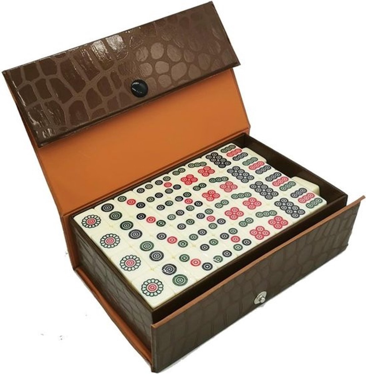 Mahjong Set - Reisspel - Familie Spelletjes - Mini Draagbaar Ontwerp - Compact Formaat - Single Attribute