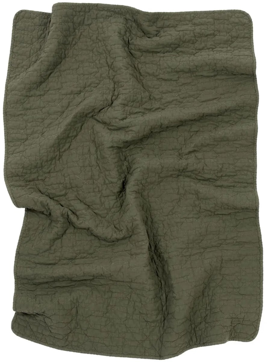 Nobodinoz Wabi Sabi Quilted Deken 100x135cm | Vetiver*