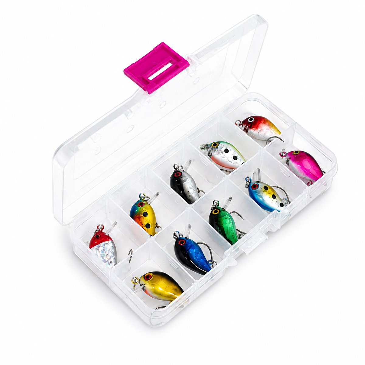 Troutlook Forel Pluggen Set - 10 Stuks - Enkele Haak - Tacklebox