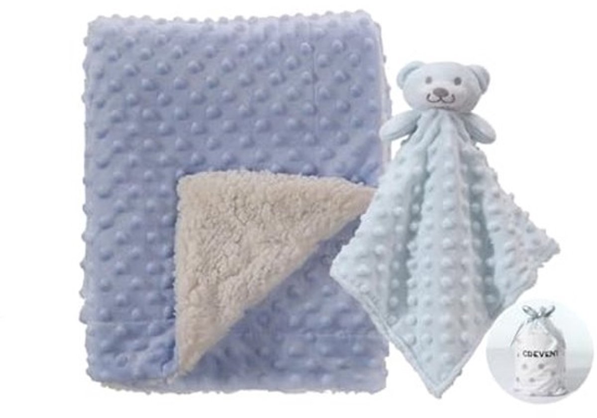 Zachte en gezellige babydekens voor jongens en meisjes | Set met veiligheidsdeken en geschenkzakje