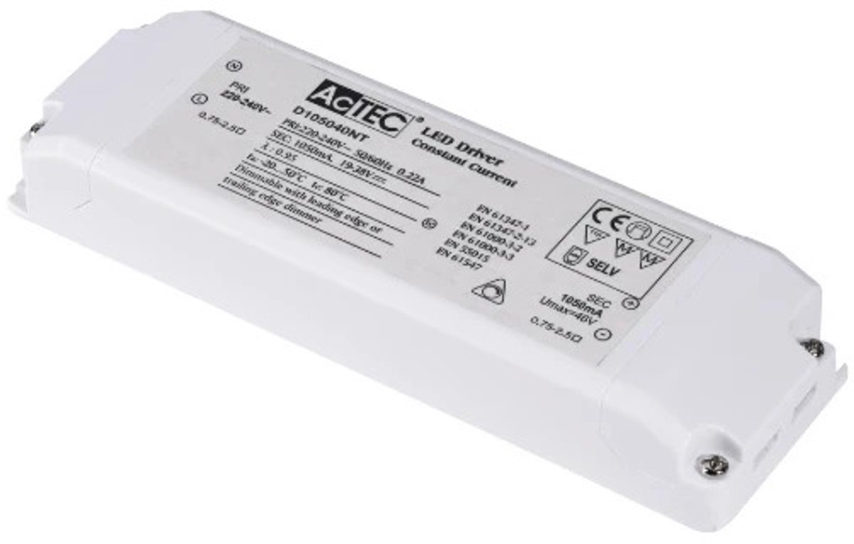 SLV LED Driver | 1050mA 45W | Dimbaar IP20