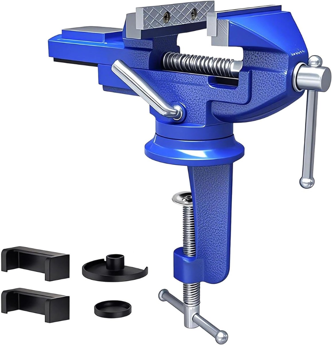 ZRNS® Bankschroef met Tafelklem - Tafelbankschroef - 360° Graden Draaibaar