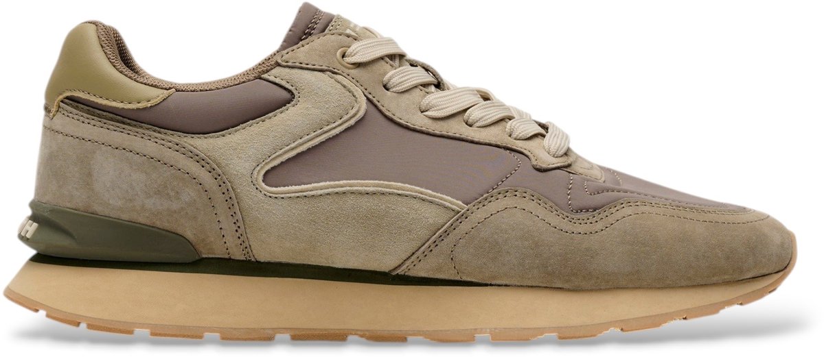 HOFF Leren sneakers City Retro bruin groenbruin