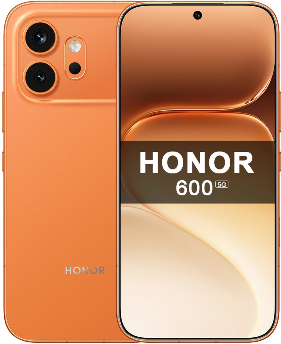 HONOR 600 Oranje – 5G Smartphone 6,57'' – 8GB 256GB – IP69K – 200MP OIS Camera - Android 16