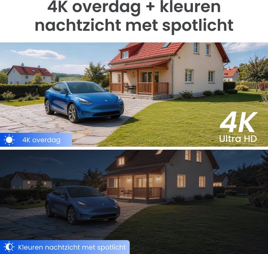 Reolink Argus PT Ultra, Eerste 4K Batterij Beveiligingscamera‘s Draadloos Buiten, 360° Pan Tilt Auto-Tracking, 8MP Kleuren Nachtzicht, 2.4/5 GHz Wi-Fi 6, Geen Abonnementen, Home Hub Compatibel, Zwart van Merkloos — afbeelding 4