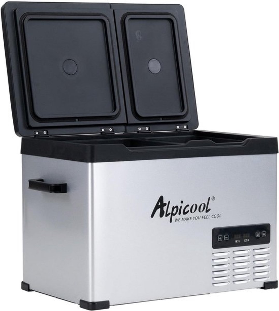 40L Elektrische Compressor Koelbox - Mini Koelkast voor Auto, Vrachtwagen en Thuis, Dubbele Temperatuurregeling