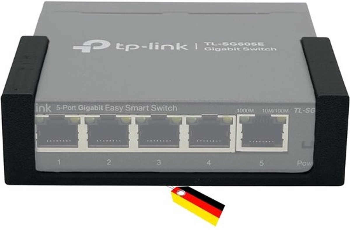 Wandhouder voor 5-poorts Netwerk Switch en Controller Montage