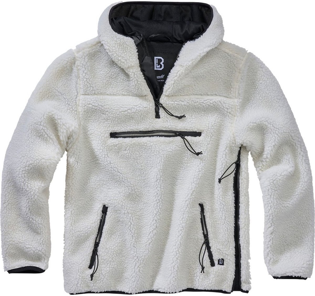 Brandit - Teddyfleece Worker Pullover Jas - 5XL - Wit