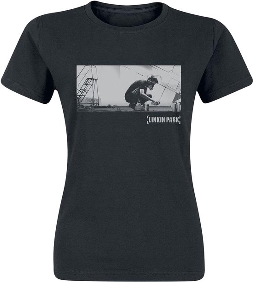Zwart T-shirt met 'Meteora' print - Duurzaam Band Merchandise