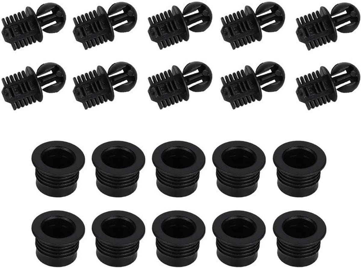 10 Paar Speaker Grid Frames met Rubber en Plastic Bevestigingen voor Speaker Net en BBQ Covers