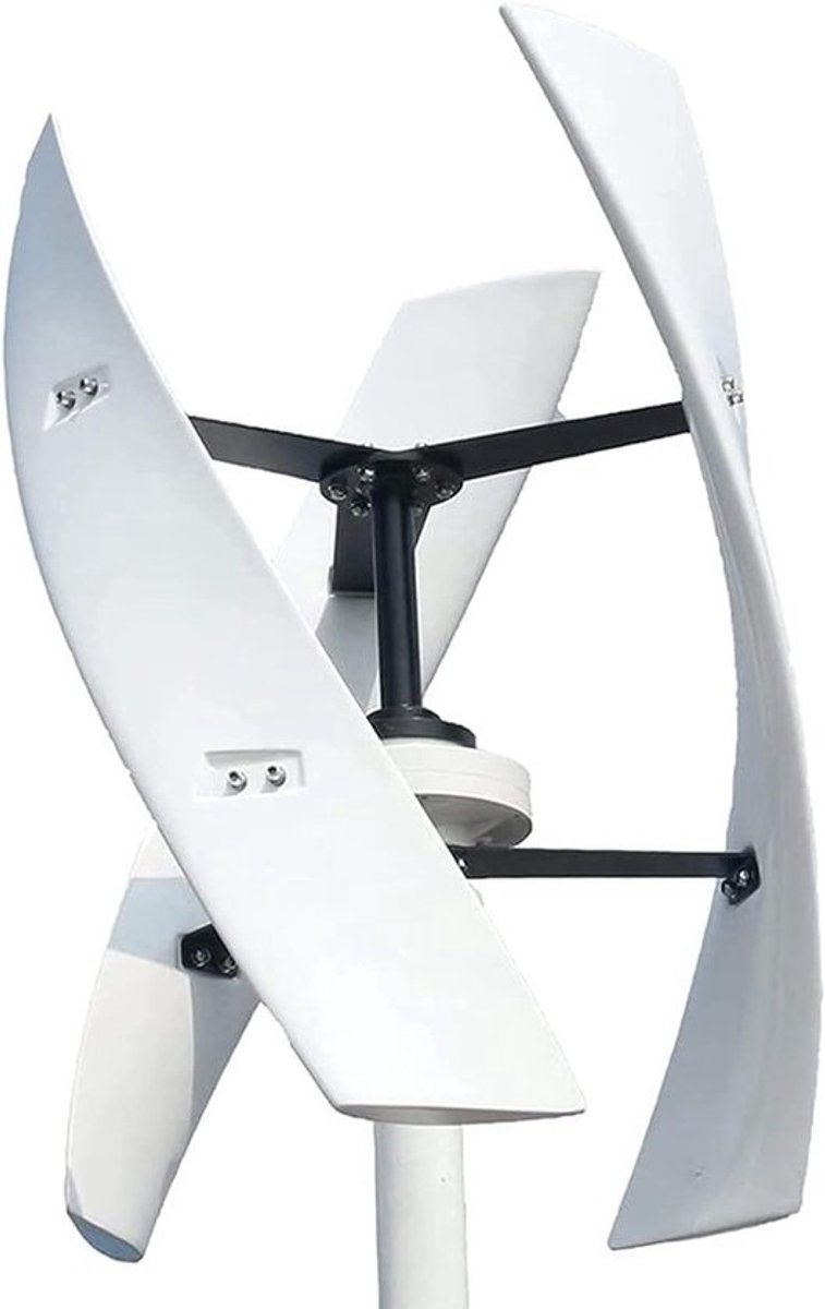 Verticale Windturbine - Energie Generator - Duurzame Stroom - Kernloze Magneet - 3000 Watt - Zwart