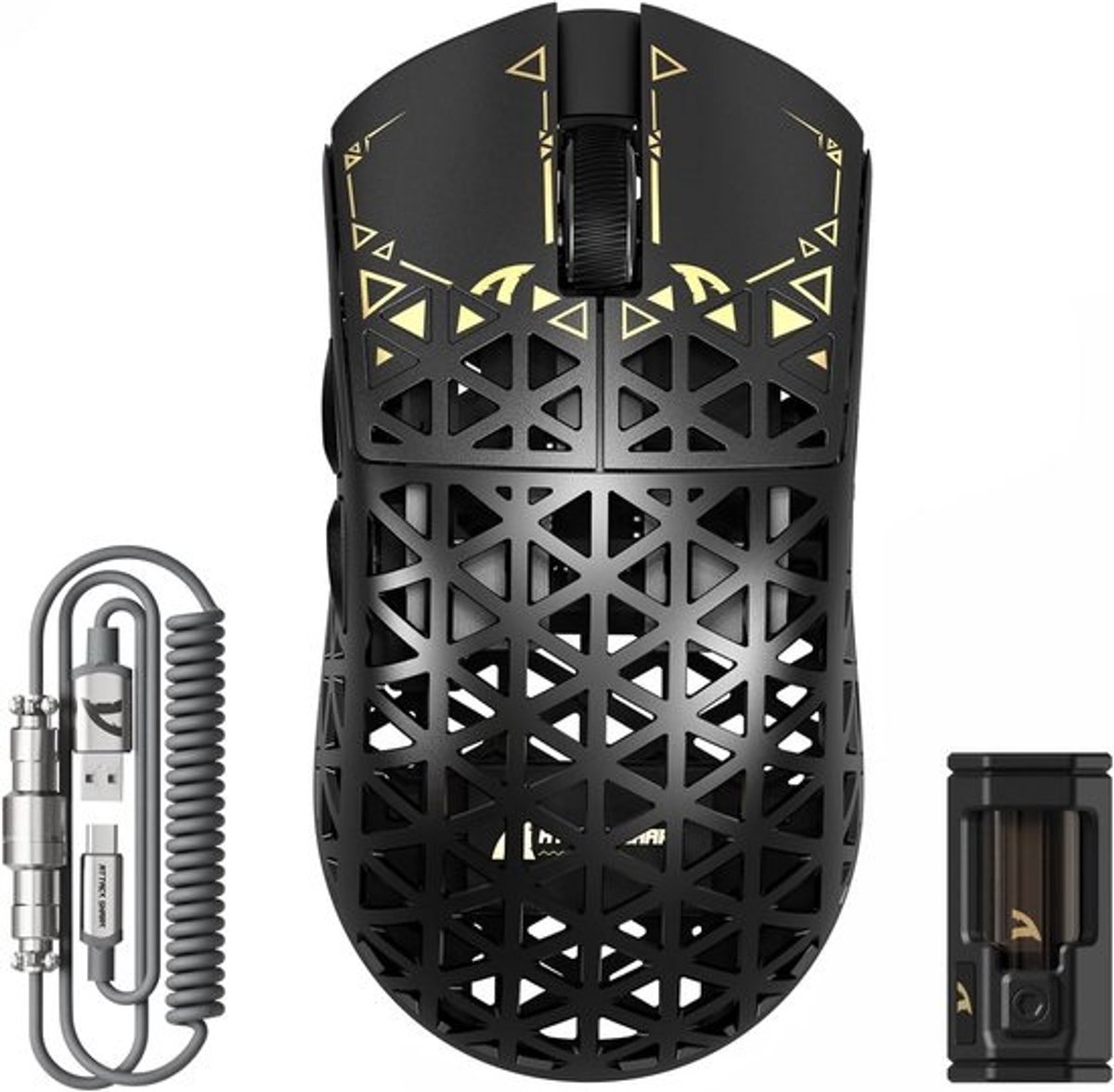 Draadloze Gaming Muis - Lichtgewicht Muis - Intensief Gamers - 8000Hz Polling Rate - 39 Gram - Zwart