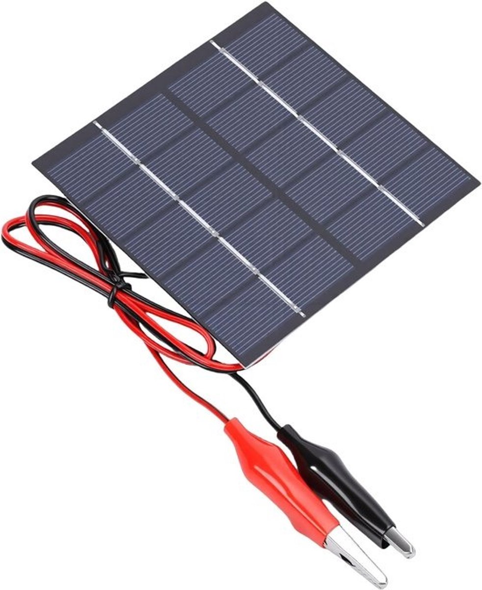 Zonnepaneel - Zonnelader - Doe-het-zelf Projecten - Licht-efficiënte Oplossing - 15.5 x 14.8 x 1.5 cm