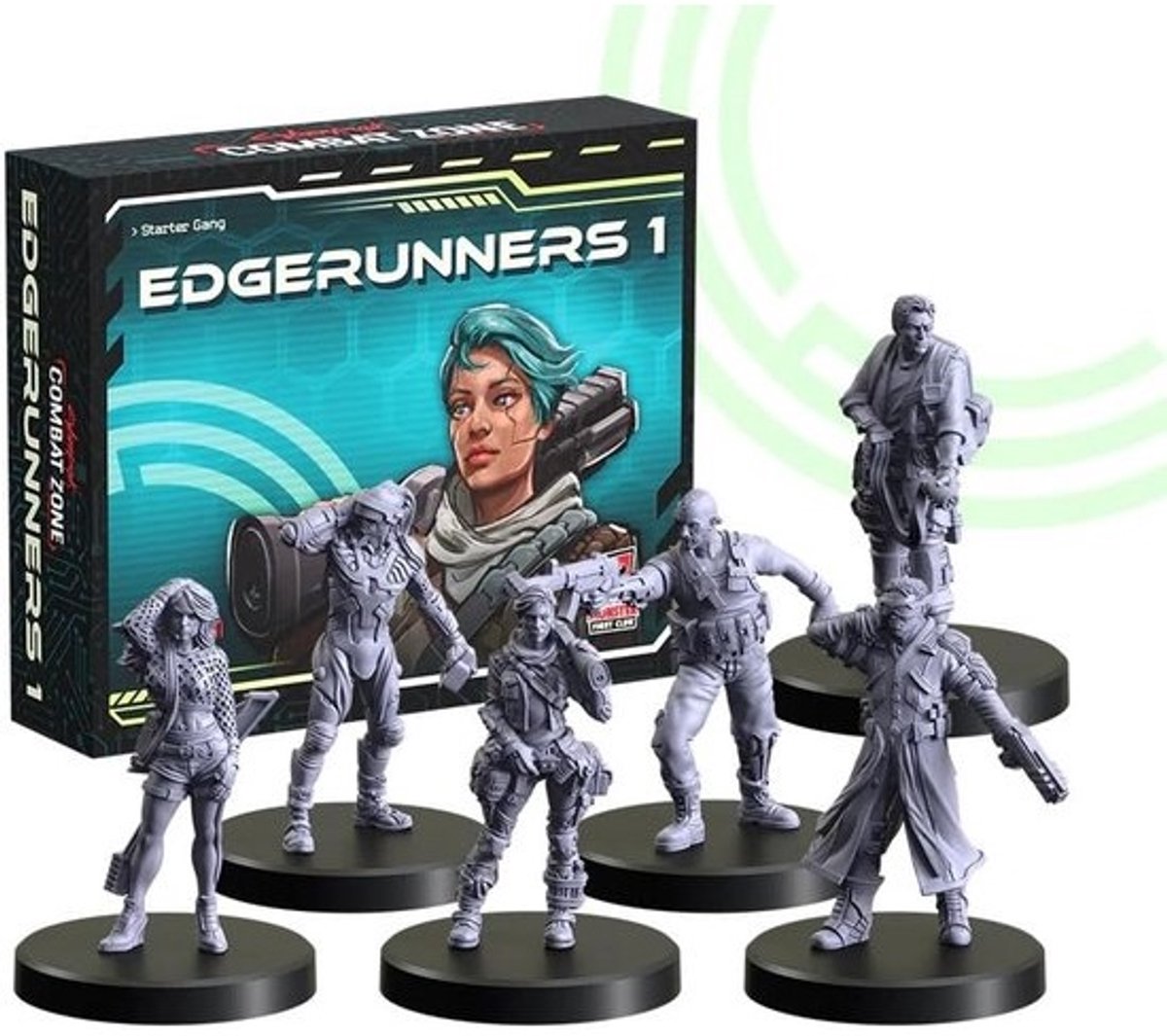 Combat Zone Edgerunners 1 Starter Gang - Cyberpunk Red Miniatures Uitbreiding