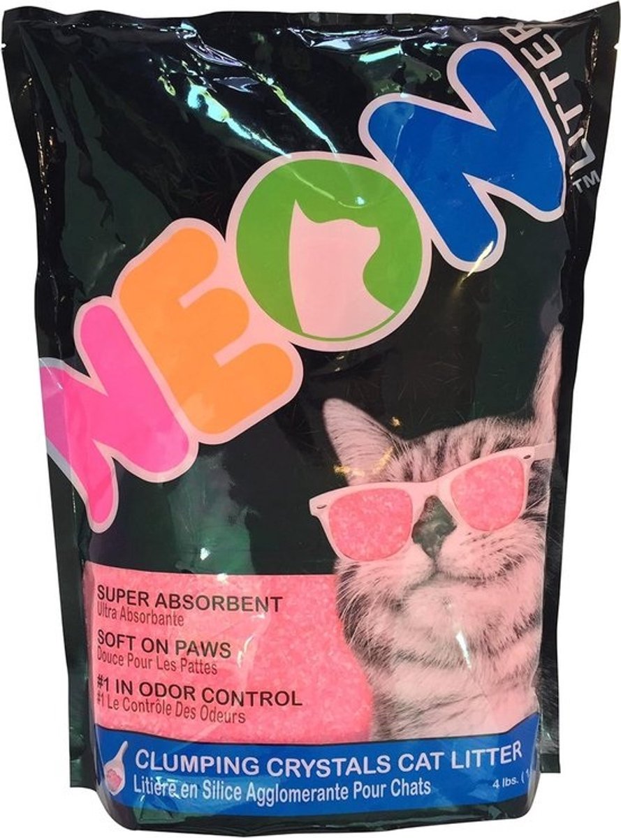 Neon Litter Siliconen strooisel roze 1,8 kg