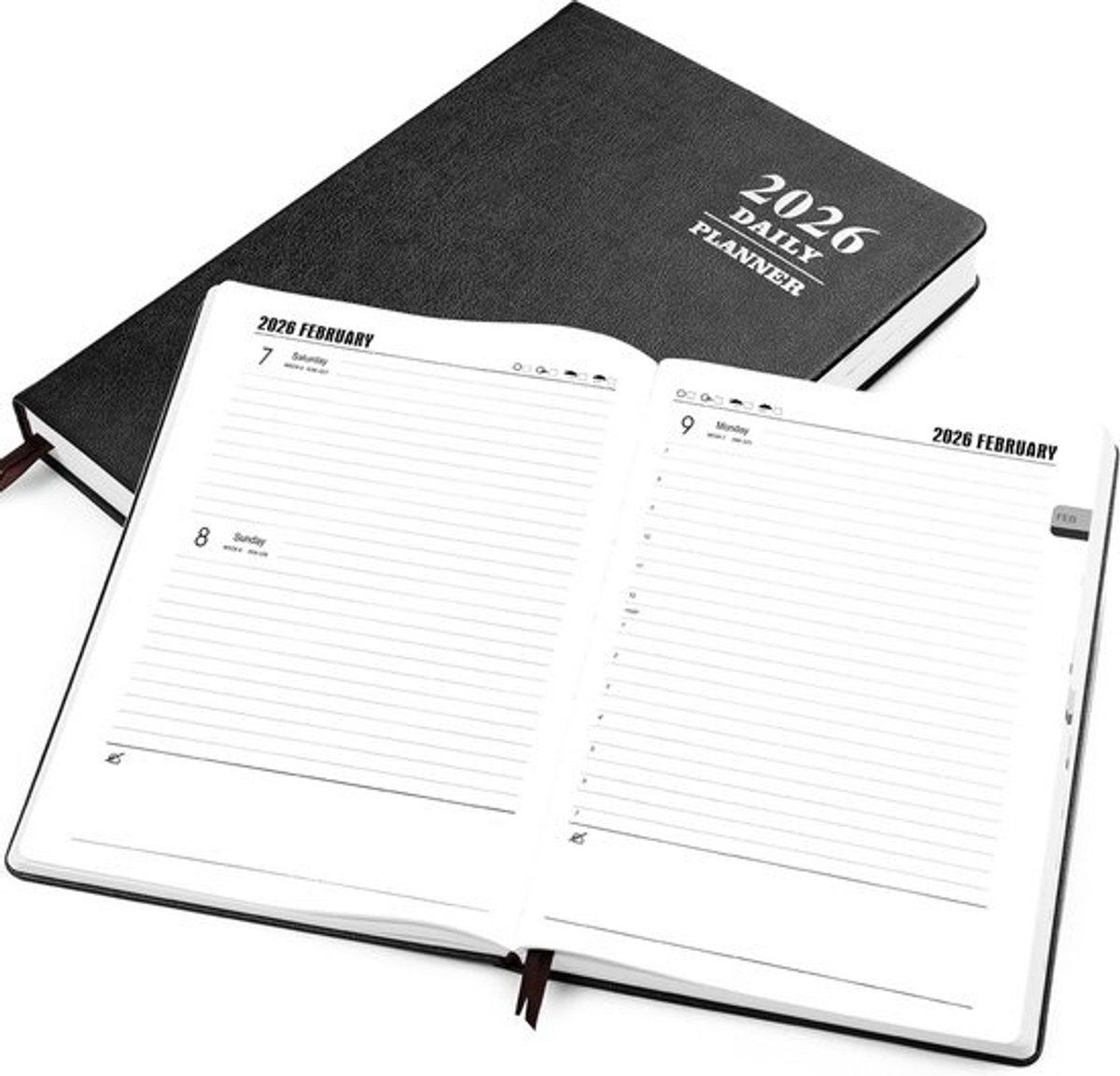 A4 Agenda 2025 Familie Planner Hardcover 1 Dag Per Pagina - Jaarkalender