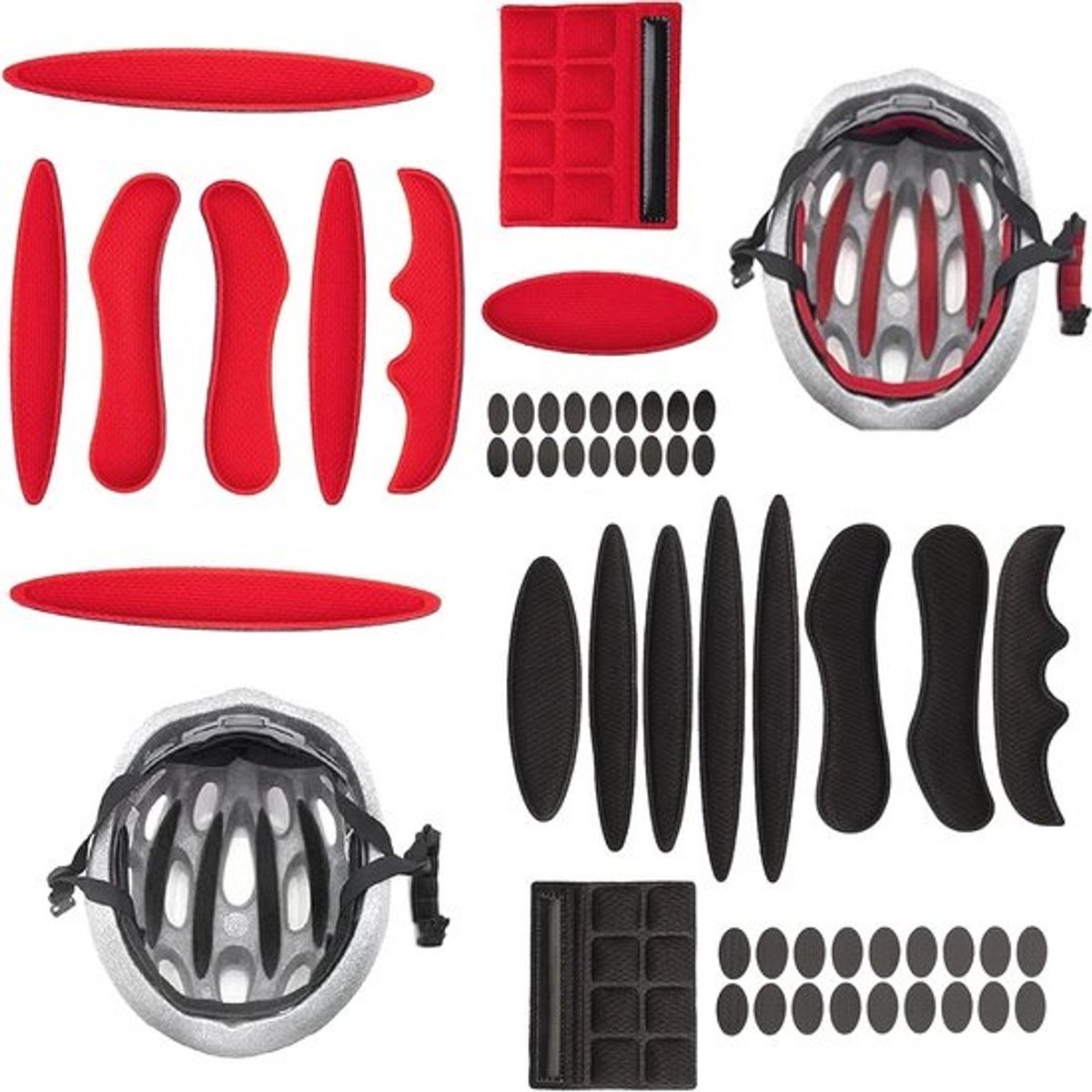 Set van 2 universele fietshelm pads voor optimale veiligheid en comfort