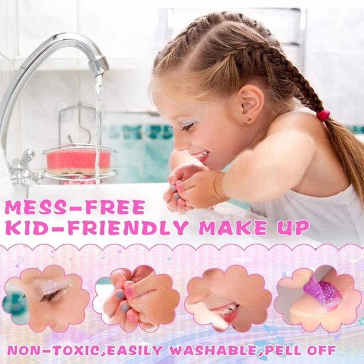 Make up Koffer Meisjes - Set met Inhoud Kinderen - Speelkoffer - Beautyset