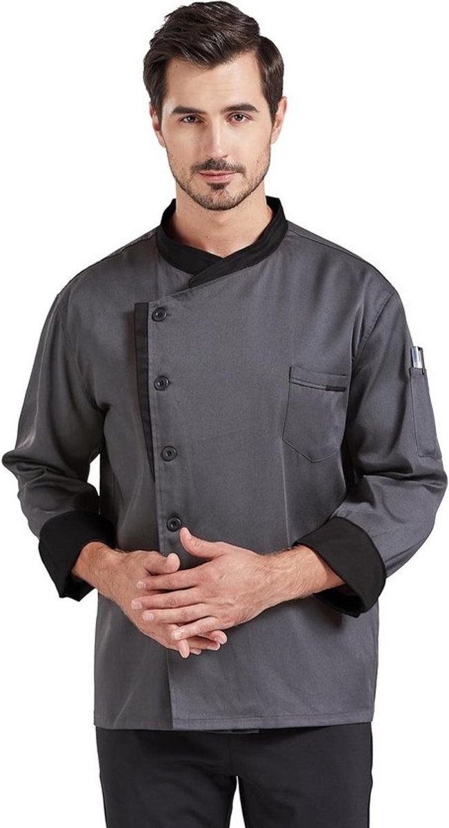 Professionele Kok Herenjas Keuken Uniform voor Horeca