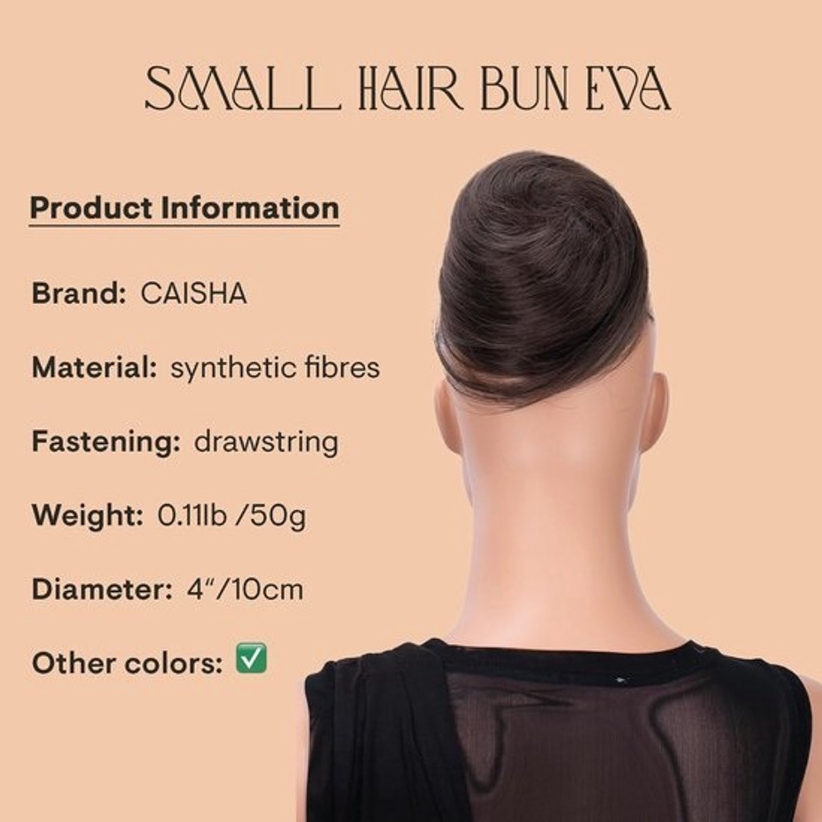 Synthetisch Haarstuk voor Knotje Ballerina Stijl met Kammen en Trekkoord