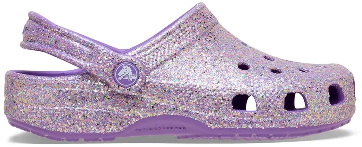 Crocs Classic Fantasy Glitter Klompen Paars EU 28-29 Kinderen