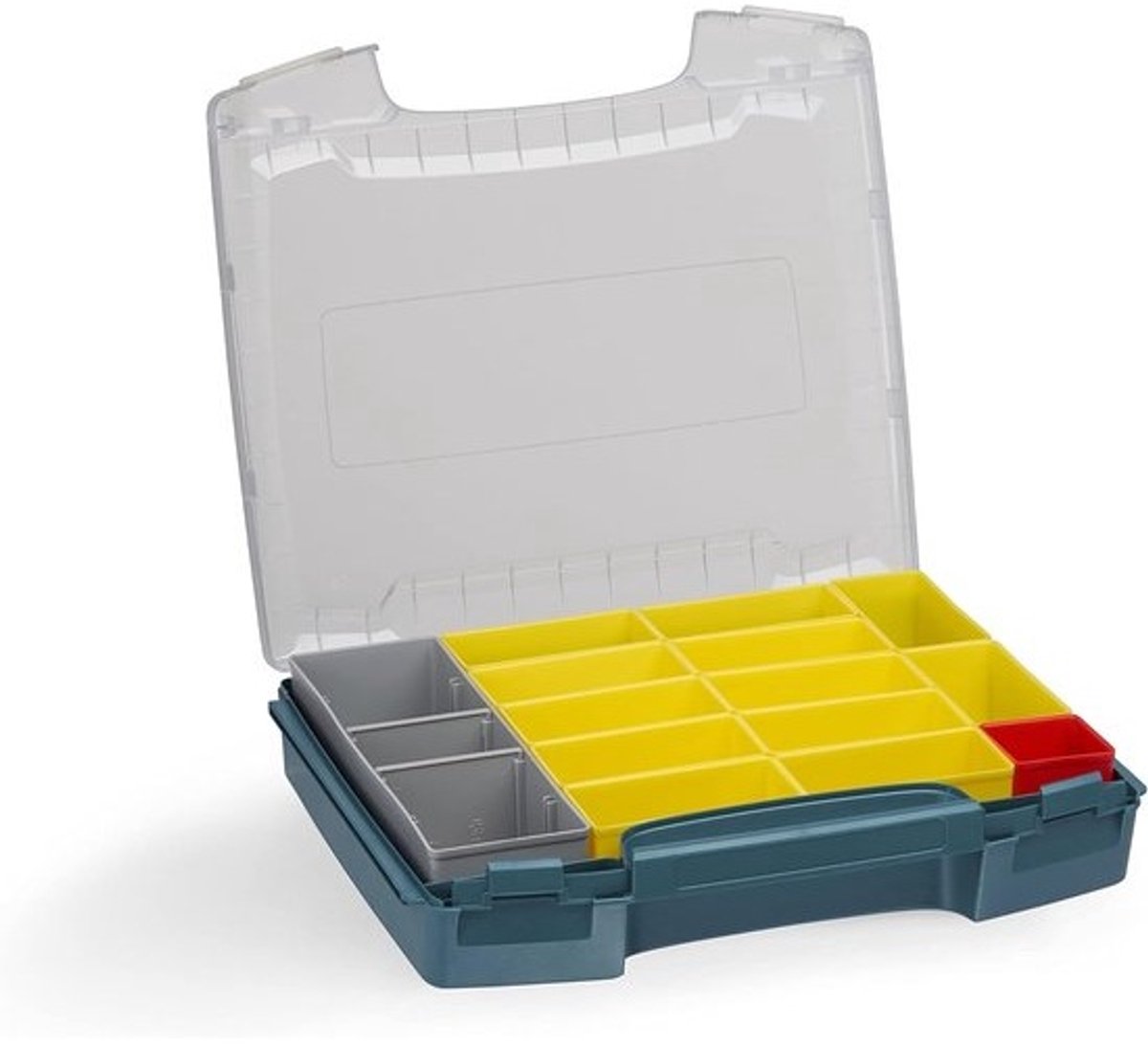 Opbergsysteem Schroeven - Gereedschap Organizer - Werkplaats Inrichting - Met Inzetbakje - 36 x 31 x 7 cm - Blauw