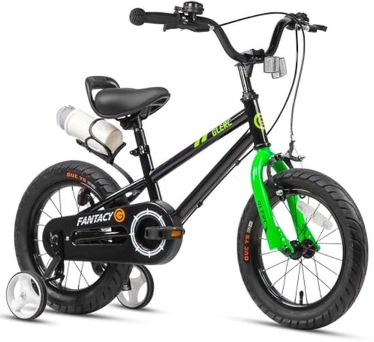 Glerc Fantacy Kinderfiets voor 2-14 jaar, 14, 16, 18, 20 inch, met koplampen en kickstand als verjaardagscadeau, verschillende kleuren