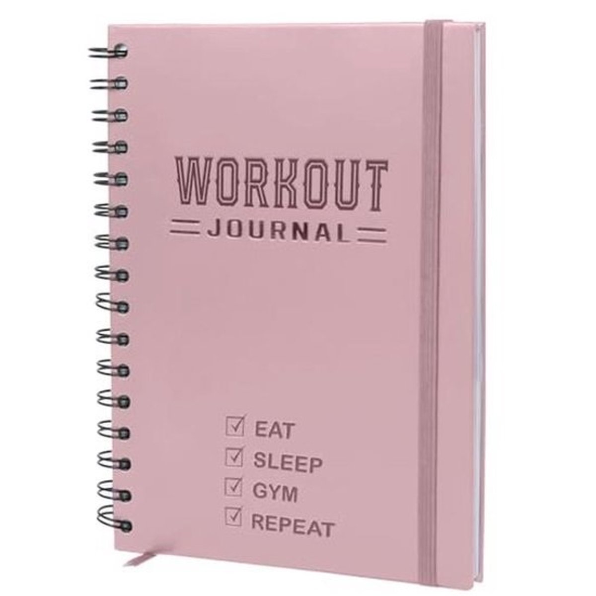 Hardcover Fitness Journal Workout Planner - A5 Stevig Logboek voor Thuis en Gym Workouts