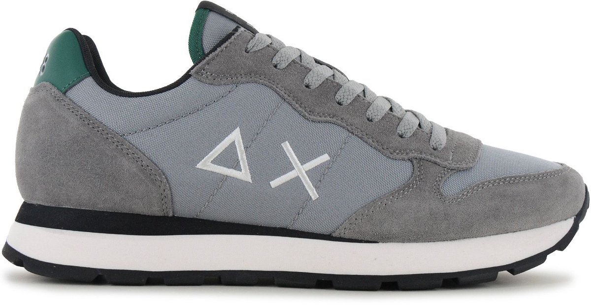 SUN68 Tom Solid - Heren Sneakers Schoenen Wit-Bruin Z46101-31 , Maat: EU 45