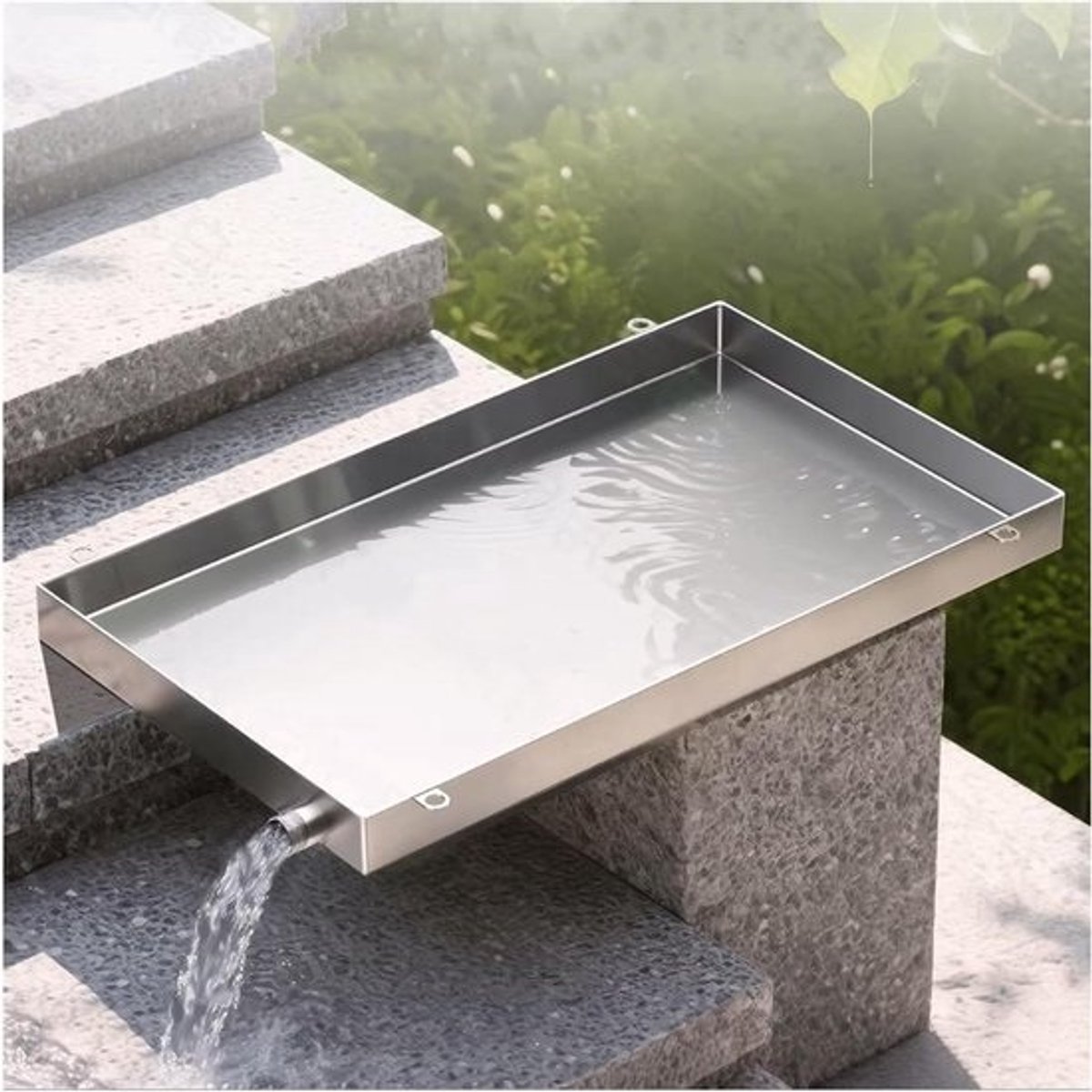 Universele Lekbak - Condensbak AC - Bescherming tegen lekkage - Roestvrij staal - 70x45 cm - Zilver