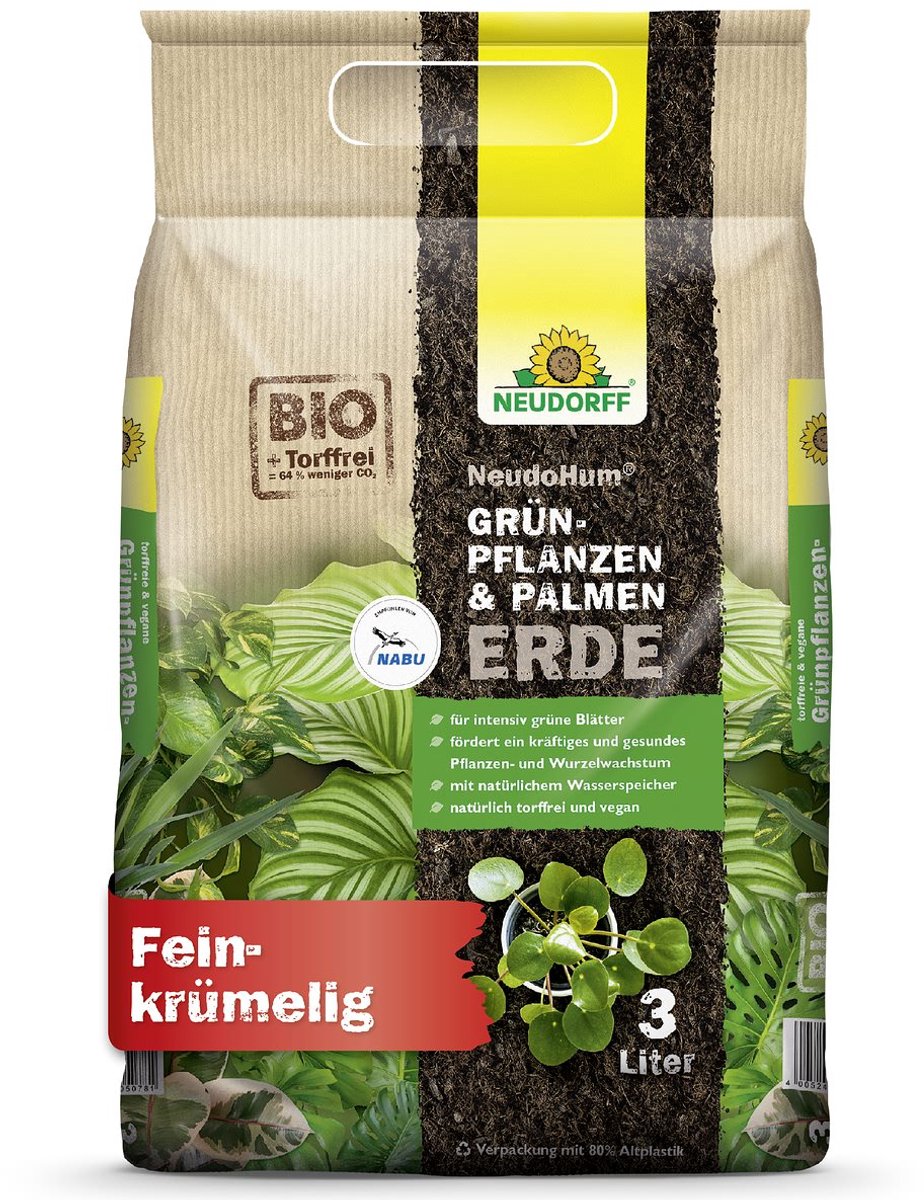 Neudorff NeudoHum Groene Planten- & Palmengrond turfvrij 3 Liter