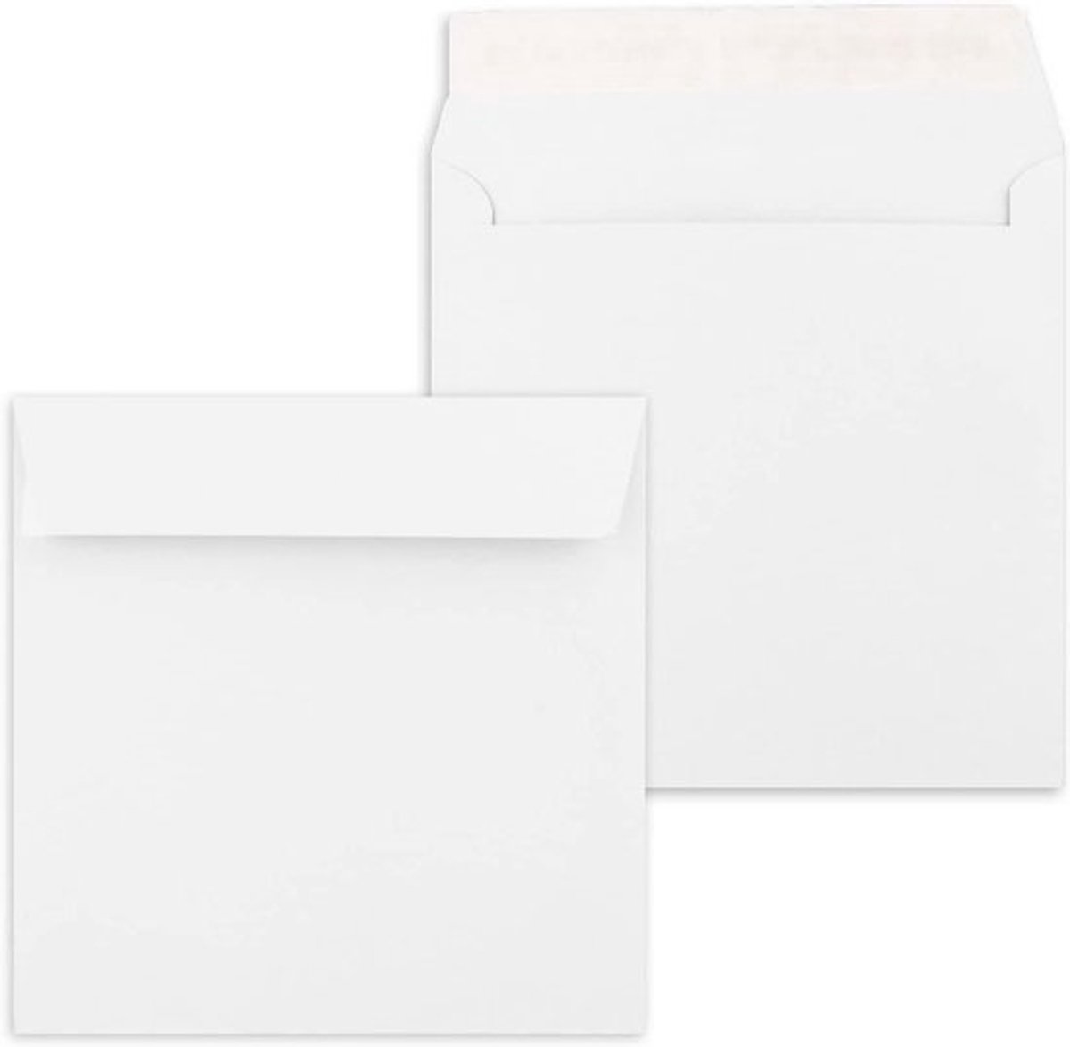 Vierkante Enveloppen - Wenskaart Enveloppen - Uitnodigingen Versturen - Zwaar Papier - 155 x 155 cm - Wit