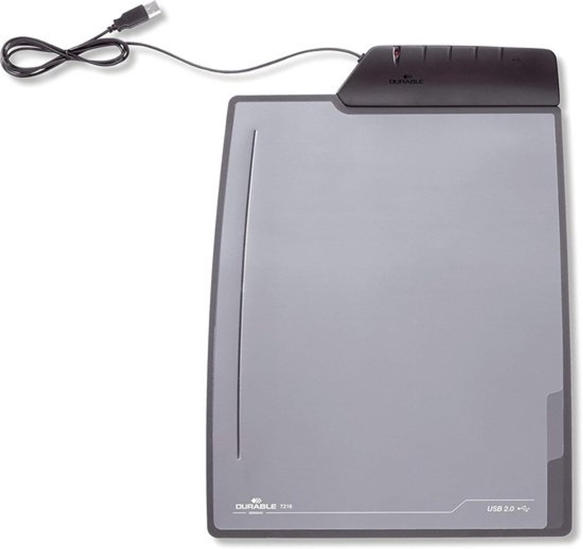 Werkpad Bureau - Bureau Organizer - Bureau Organiseren - Geïntegreerde 4-poorts USB Hub - 47.5 x 35 cm - Zwart Transparant