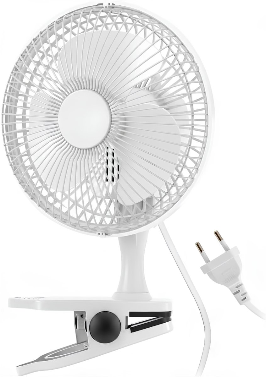 Lìon® Ventilator - Tafel Ventilator Geluidloos - Tafelventilator - Wit - 22cm x 20cm x 32cm