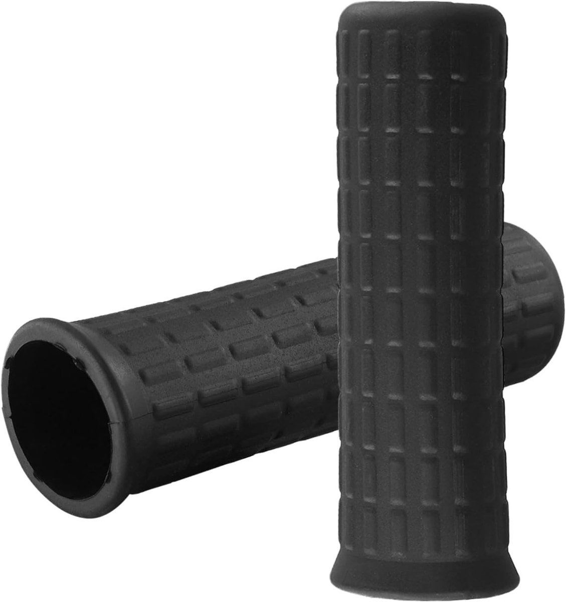 Vervangende rubberen kruiwagen handvathoezen - anti-slip en schokabsorberend ontwerp voor standaard buizen (122 x 33 mm) - 2 stuks