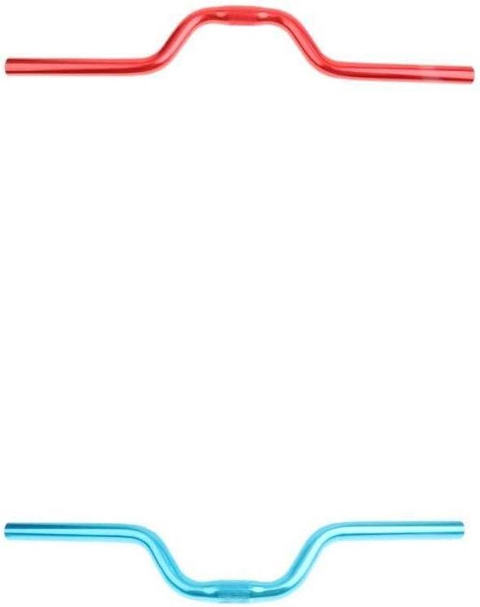 Fiets Stuur - Mountain Race Stuur - Fietsen Verbeteren - Lichtgewicht Aluminium - 520mm Lengte - Rood Blauw