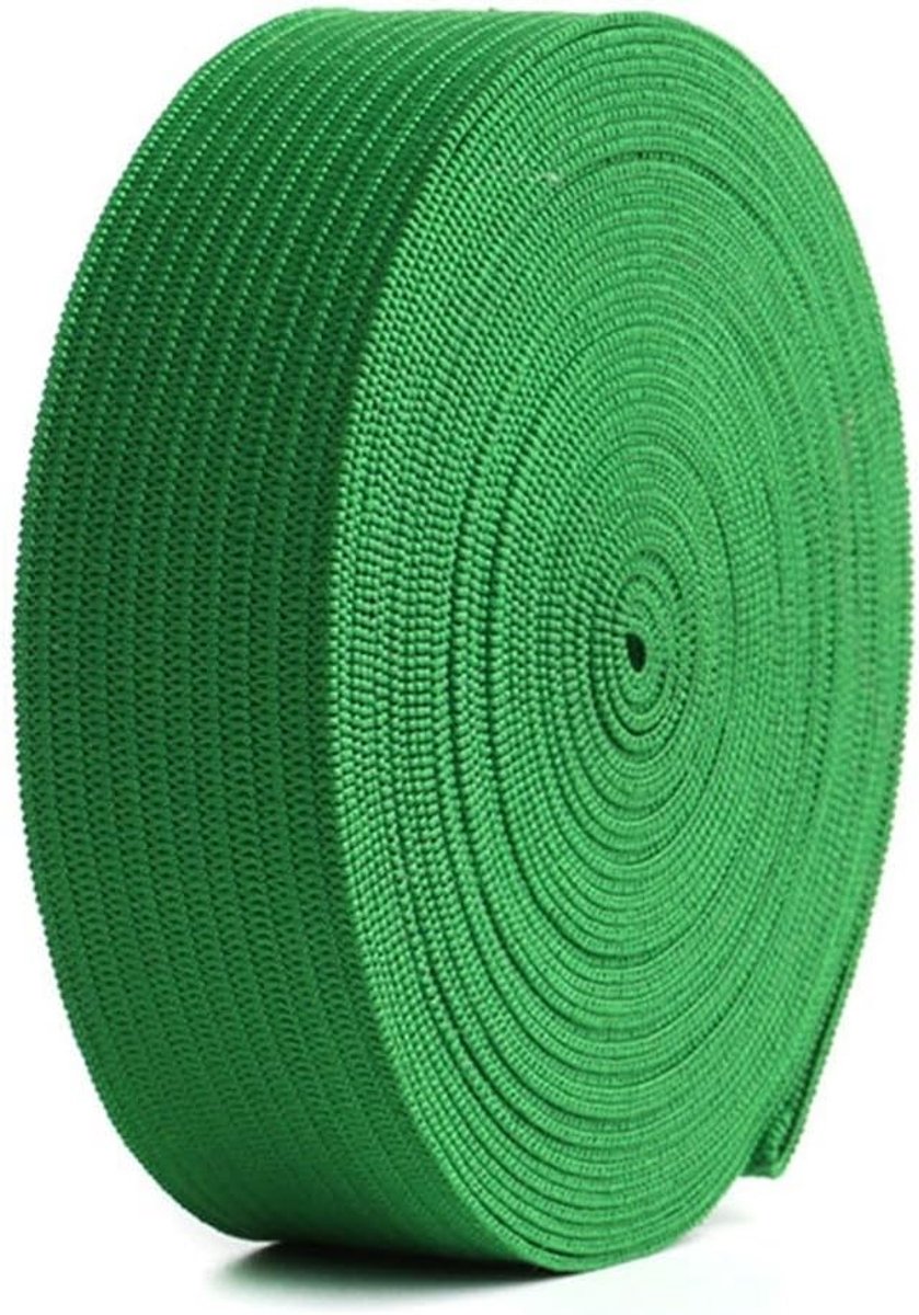 Kleurige elastische banden van 2 cm breed, 5 m lang, nylon materiaal voor naaiprojecten en knutselen