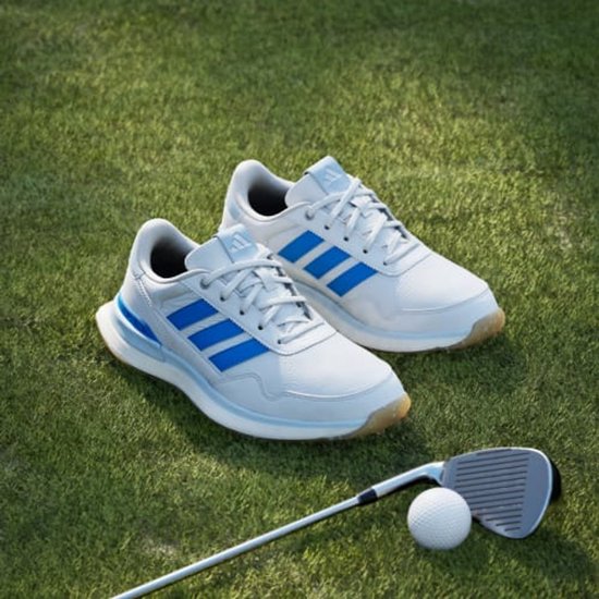 Adidas Dames S2G 26 Leather Spikeless Golfschoenen Wit-Blauw van Merkloos — afbeelding 4