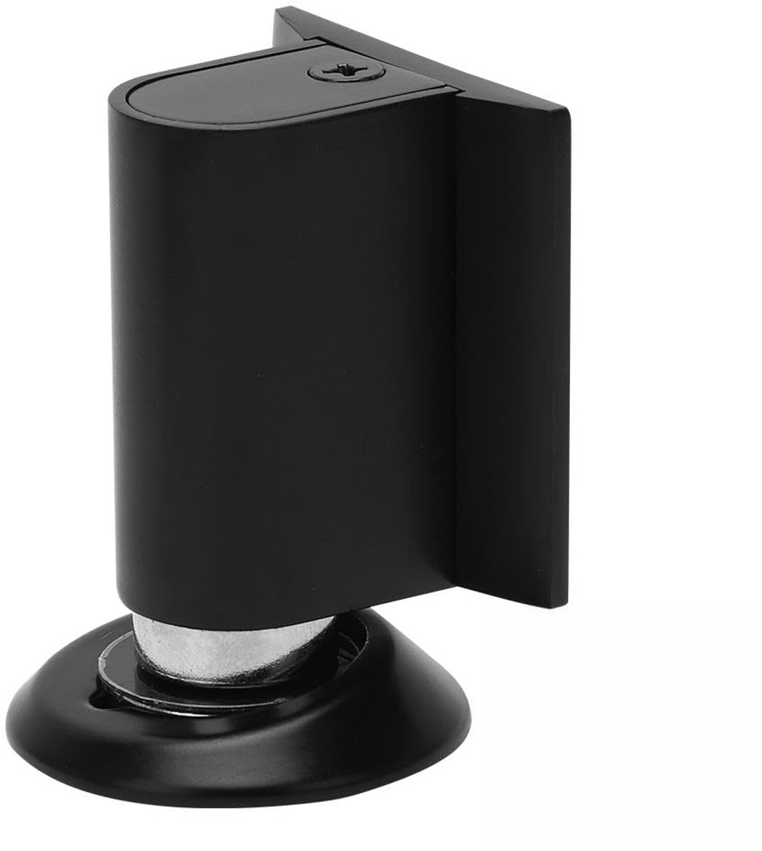 Magnetische Vloerdeurstopper - Zelfklevend met plakband en schroeven - Voor kantoor en thuis - Zwart