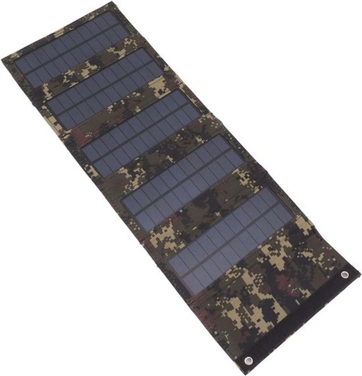 Draagbare Zonnepaneeltas 50W - Opvouwbare Oplader voor Mobiele Telefoon (Camouflage)