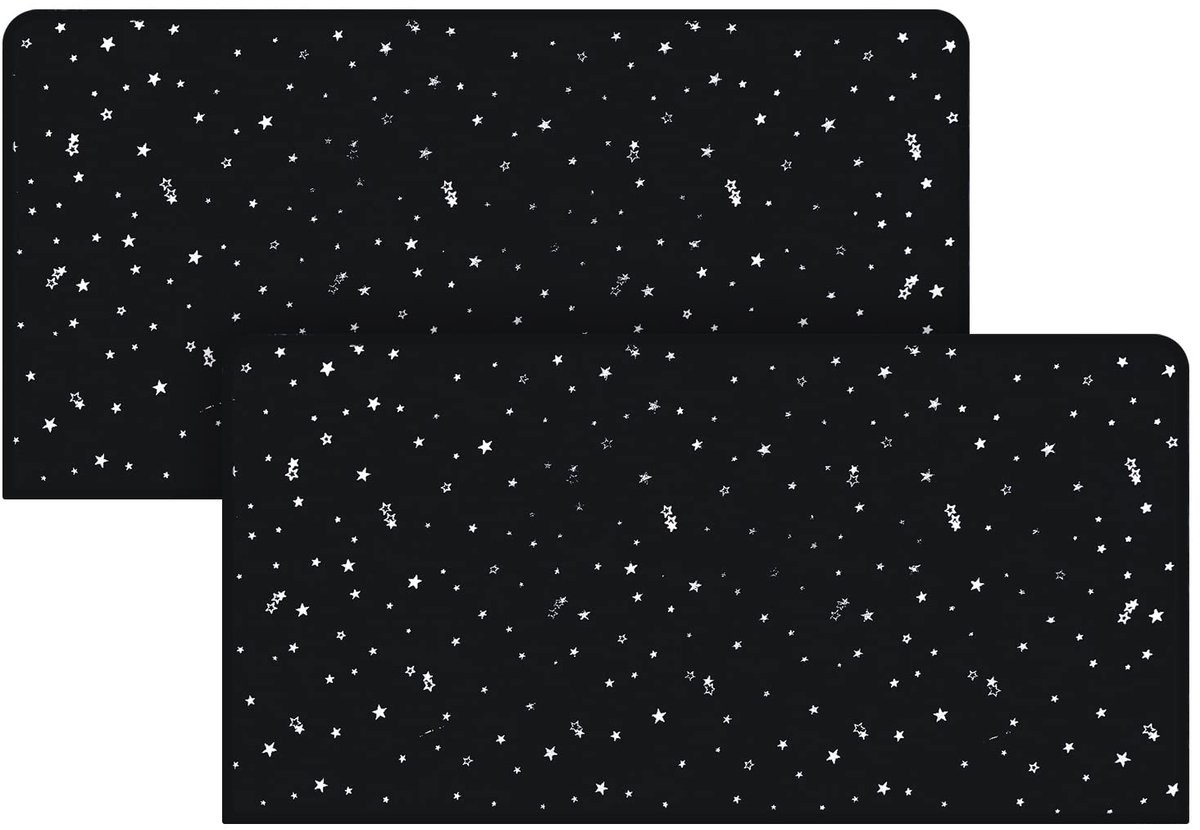 Autogordijn - Magnetisch - UV-bescherming & Verduistering - Voor zijruiten - Baby & Kind - Zwart - 100x50 cm - 2 stuks