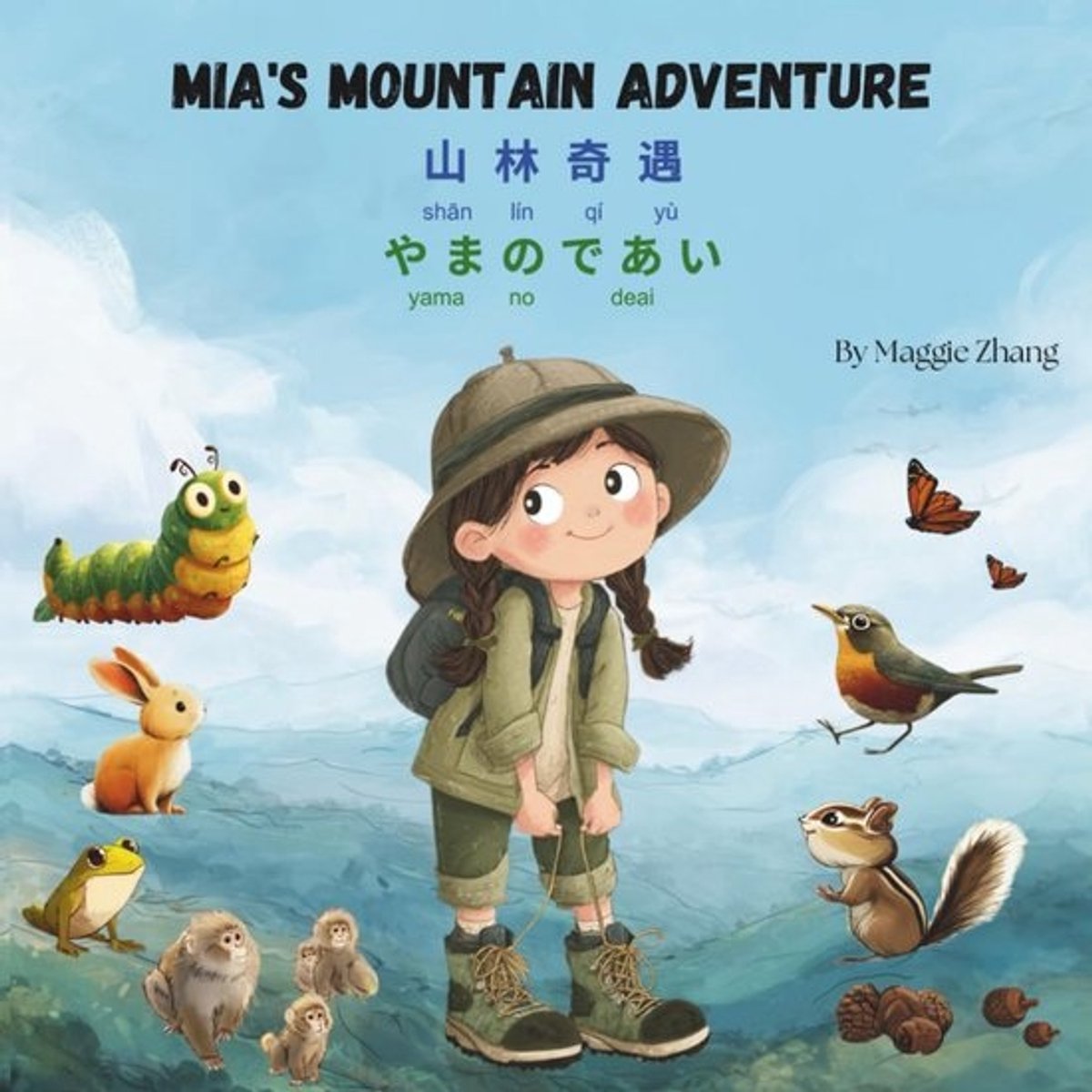 Meertalig Kinderboek Engels Chinees Japans Pinyin Romaji - Avontuur in de Bergen