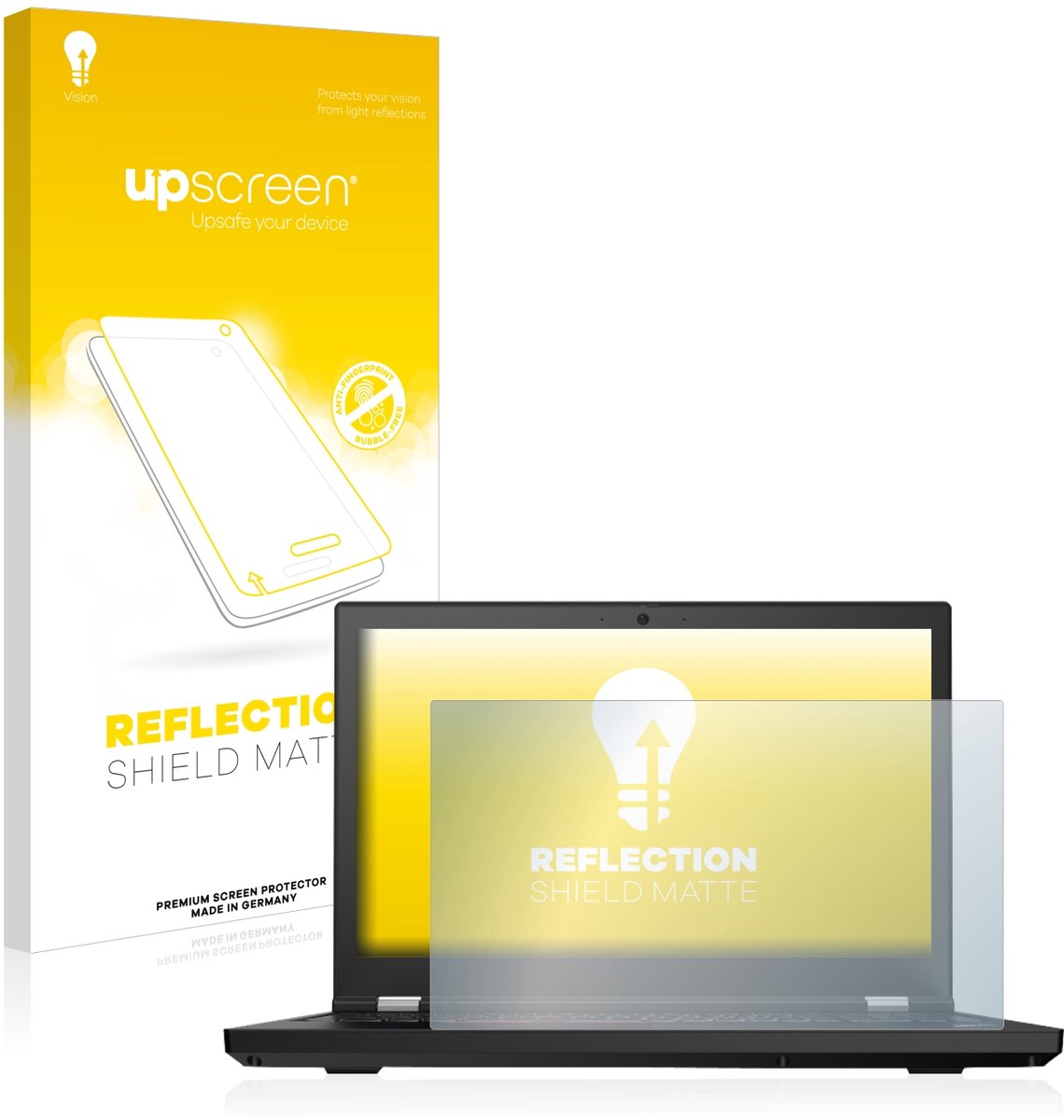upscreen - Screenprotector voor Lenovo ThinkPad P15 - Folie Beschermfolie anti glare matte
