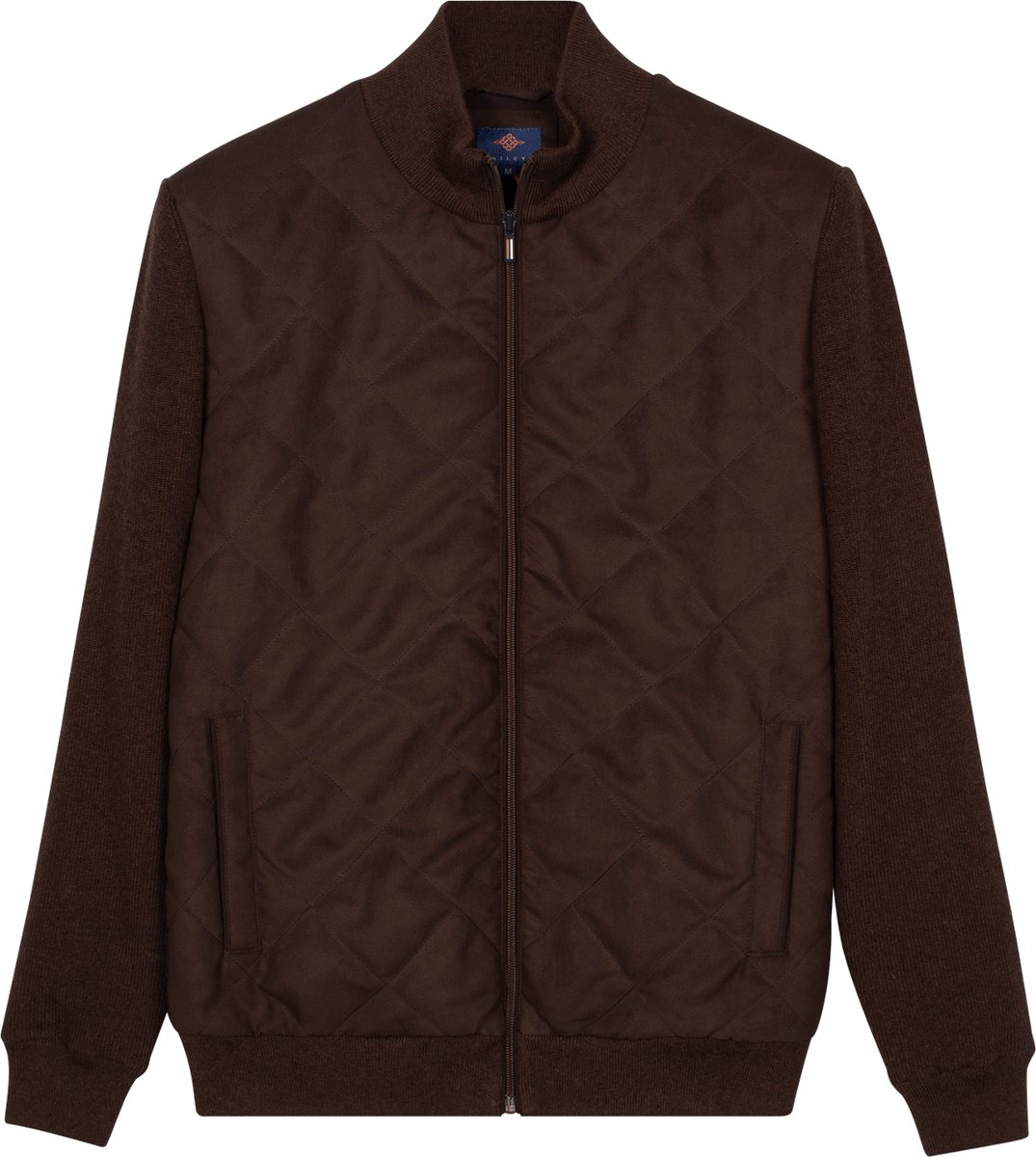 Baileys Espresso Brown Lange mouw Regular Fit Vest 622172 895