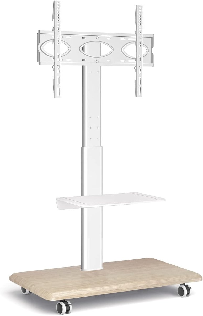 Verstelbare TV-beugel met wielen, +/-30° draaibaar, geschikt voor 26 inch tot 55 inch televisies