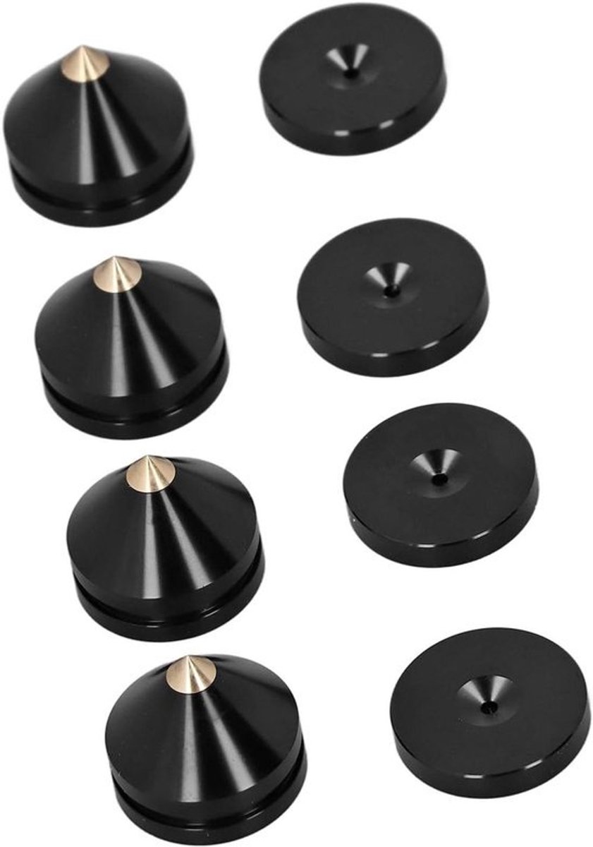 Luidspreker Spikes - Vloerbeschermers - Geluidsverbetering - Eenvoudige Montage - 20mm Hoog - Metaal