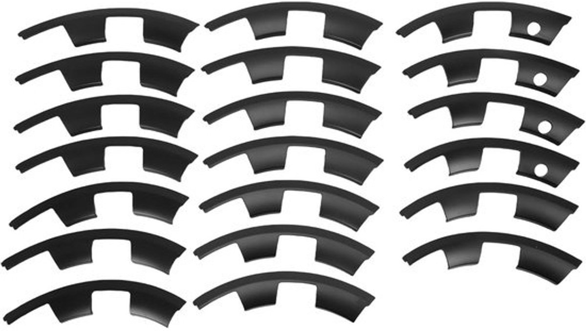 Velgbeschermers Set - Wielrand Bescherming - Voorkomt Krassen - Kliksluiting Installatie - 20 Inch Wielen - Zwart