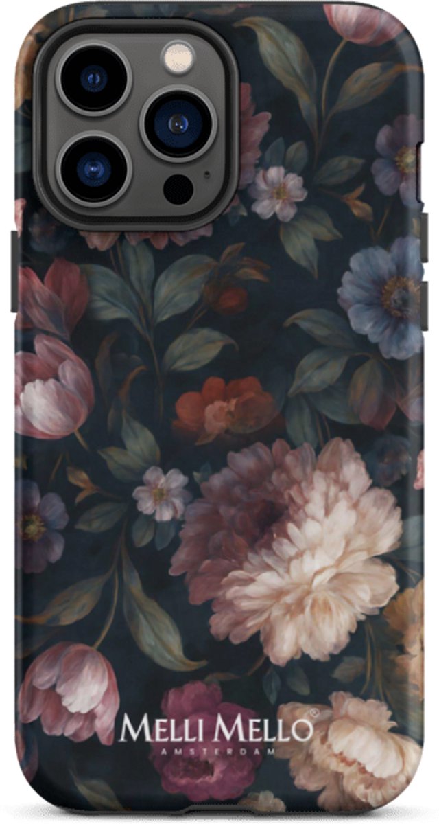 Melli Mello Telefoonhoesje Noir Bloom (Tough Case) - Apple iPhone 13 Pro Max